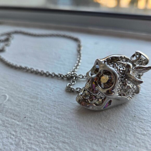 Alexander McQueen Skull and Bird Necklace - Picture 5 of 6